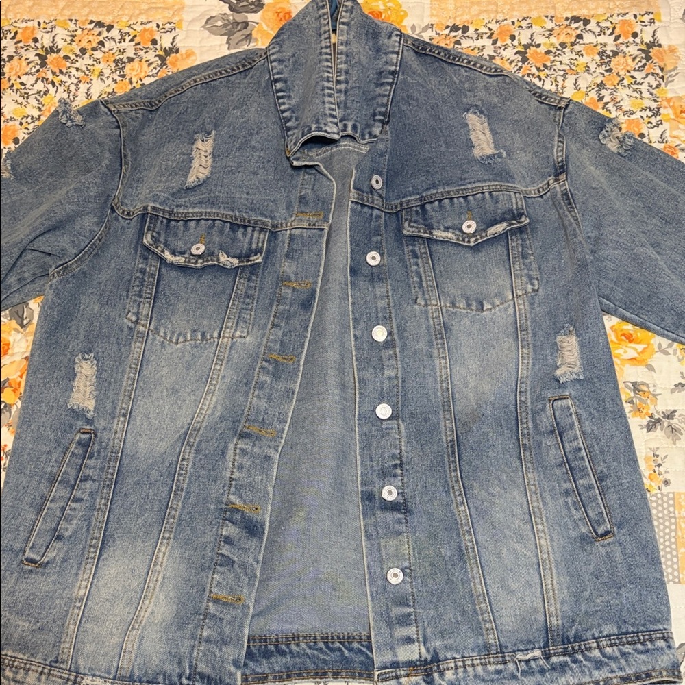 Unique Vintage Blue Jean Jacket